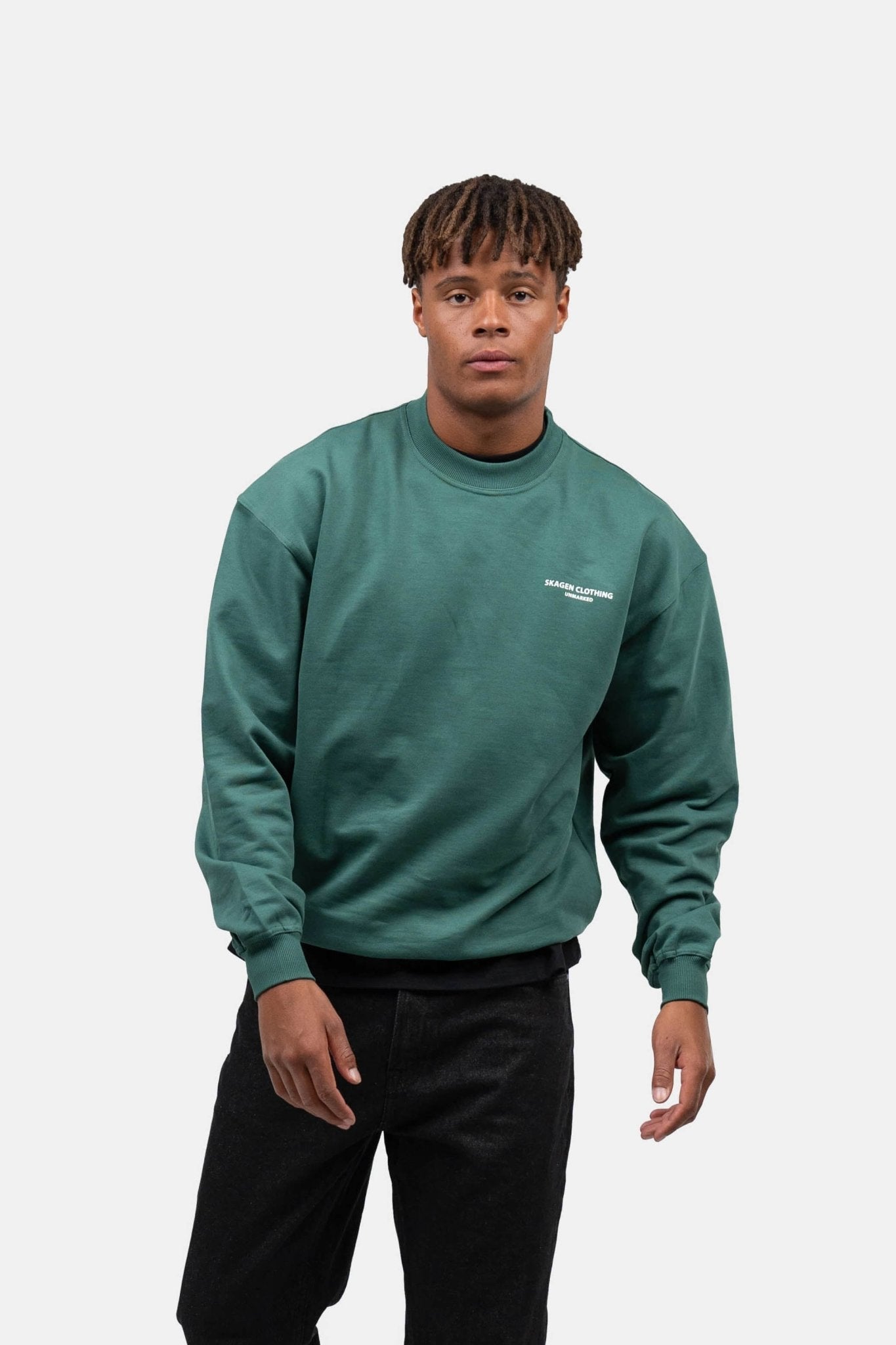 UNMARKED Sweatshirt Grøn | Skagen-clothing.dk